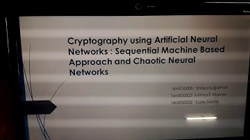 Cryptography using neural network