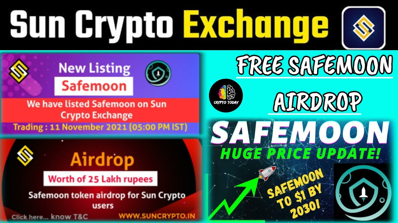 Sun Crypto  safemoon airdrop Received |  Safemoon | suncrypto exchange Crypto Today Tamil.