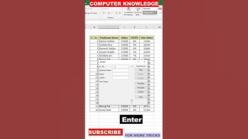 Excel short tricks//Data entry Shortcut Form #excel #exceltips #computer