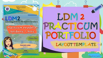 LDM 2 PRACTICUM PORTFOLIO FOR TEACHERS | FREE TEMPLATE LAYOUT  | SAMPLE | DOWNLOADABLE | EDITABLE