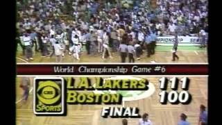 Final 2 Minutes of the 1985 NBA Finals Game 6 Lakers at Celtics.
