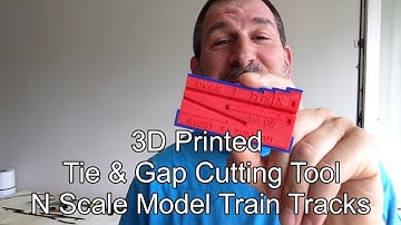 N Scale Model Train Turnout Tie Cutter & Gapping Tool 3D Printed and Available on Thingiverse.