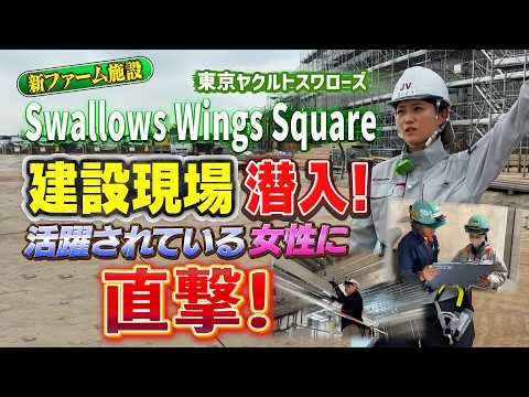 【潜入】新ファーム施設「Swallows Wings Square」の建設現場で活躍する女性に直撃！