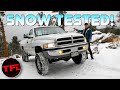 I Took My 7000 lb 1994 Dodge Cummins Off-Road In a Snow Storm | Here's What Happened!