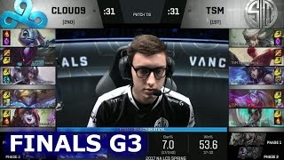 TSM vs Cloud 9 Game 3 | Grand Finals S7 NA LCS Spring 2017 | TSM vs C9 G3 1080p