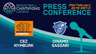 CEZ Nymburk v Dinamo Sassari - Press Conference - Basketball Champions League