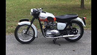 1959 Triumph Bonneville Cold Start & Run