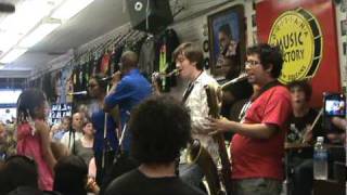 Trombone Shorty and Orleans Ave. perf 'The March' at Louisiana Music Factory