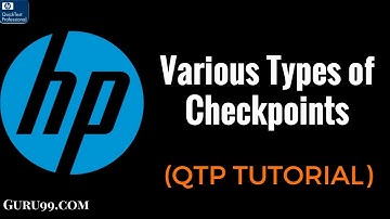 Various Types of Checkpoints  - HP UFT/ QTP TutoriaL #14