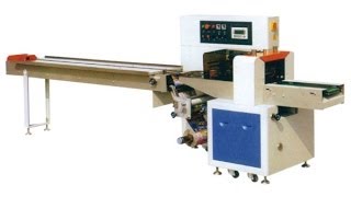 Down paper type automatic hardware packaging device Steel Chain flow pack machine