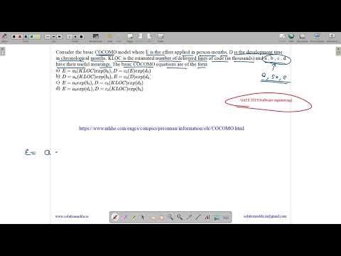 GATE 2015 SET-2 | SE | COCOMO MODEL | KLOC | SOLUTIONS ADDA | GATE TEST SERIES | EXPLAINED BY VIVEK
