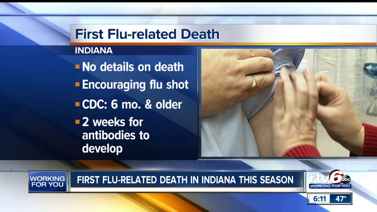 Indiana State Department of Health reports first flu death of the 2018 season