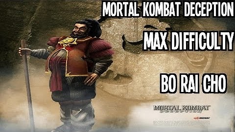 Mortal Kombat Deception - Bo Rai Cho - Max Difficulty (Commentary)