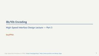 고속 인터페이스 설계 - Part 3: 8b/10b 인코딩High-Speed Interface Design — Part 3: 8b/10b Encoding