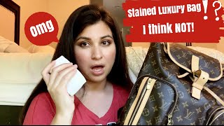 How to Clean Louis Vuitton Bag!!!ㅣWATER STAIN & GREEN RUSTㅣ