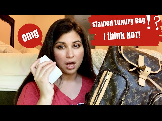 HOW TO CLEAN THE LOUIS VUITTON CANVAS AND COWHIDE LEATHER! DIY! AVENUE  SLING BAG! 