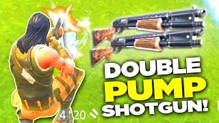 DOUBLE PUMP SHOTGUN in Fortnite is BROKEN! (Fortnite Battle Royale)