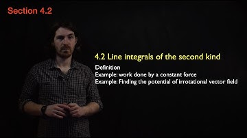 Calculus in 3D Section 4.2 : Line integrals of the second kind
