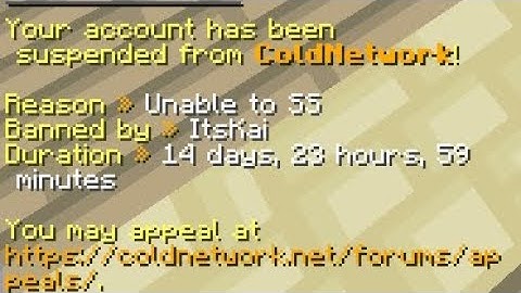 ColdNetwork ~ Cheating and Lagging (BANNED)