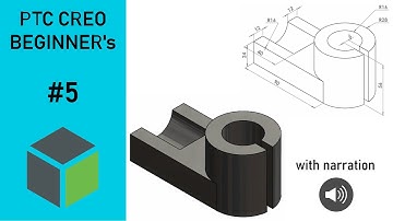 💫  CREO || Beginners Tutorial || Exercise - 5 || with narration.