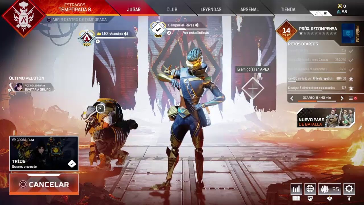 Bot Lobby Apex Legend Season 8 Youtube