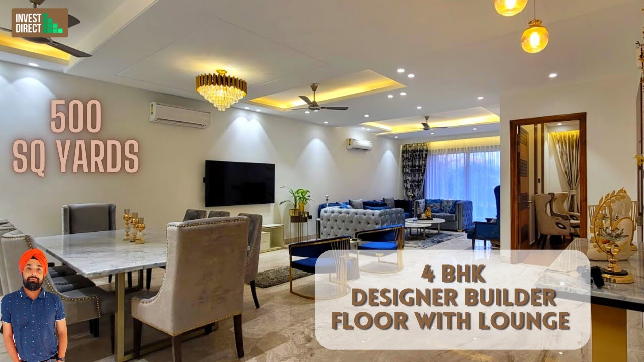 500SQ YARDS || 4BHK  BUILDER FLOOR IN GURGAON || 10 Mins from Cyberhub