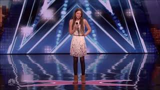 WOW ! Courtney Hadwin 13 Year Old Golden buzzer AUDITIONS