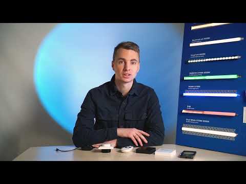 Video: Witte LED-strips bedienen