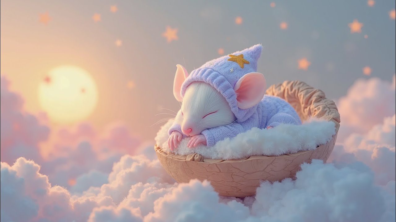 Gentle Baby Sleep Music – Soft Lullaby for Newborns 🐭🌙 Minimal Instruments for Peaceful Sleep