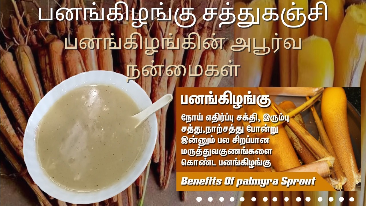 உடம்புல சத்து சர் ர்னு ஏற  பனங்கிழங்கு சத்துகஞ்சி  l பனங்கிழங்கு நன்மைகள் l Healthy Breakfast Recipe