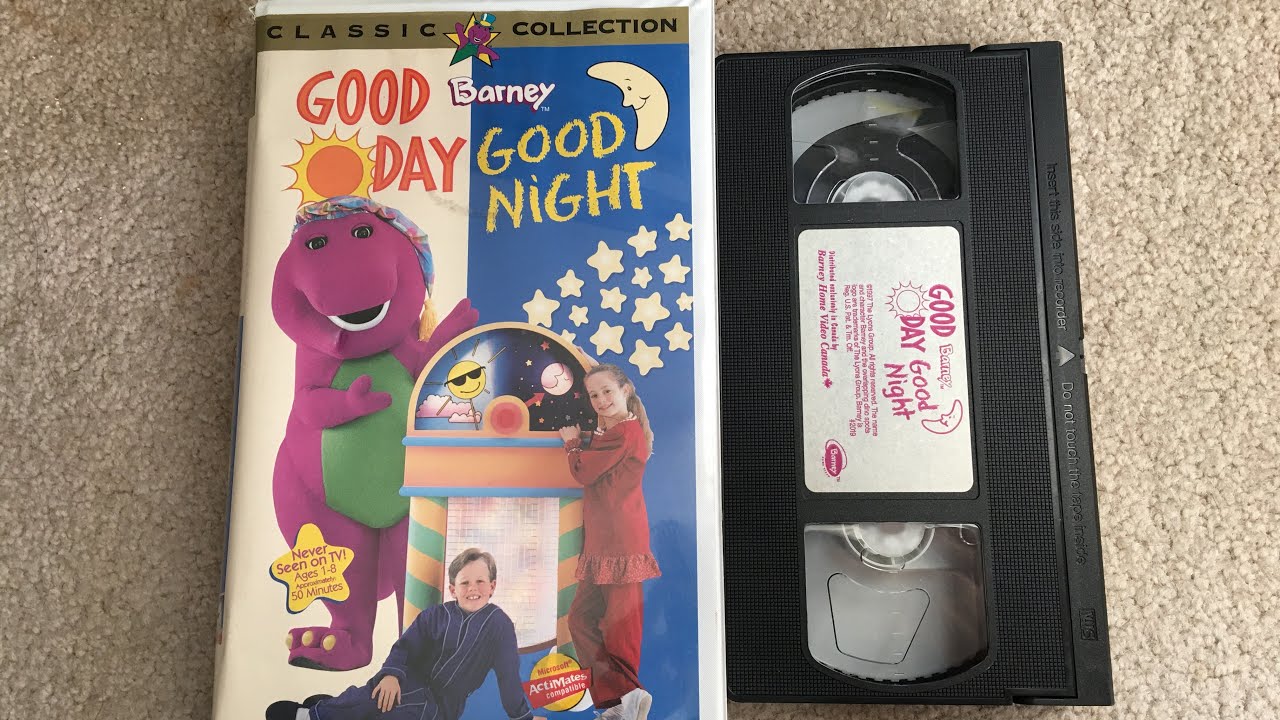 Opening And Closing To Barney Good Day, Good Night 1997 VHS YouTube