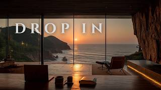 Focus Music for Work | Cliffside Sunset Lodge Ambience for Studying and Coding