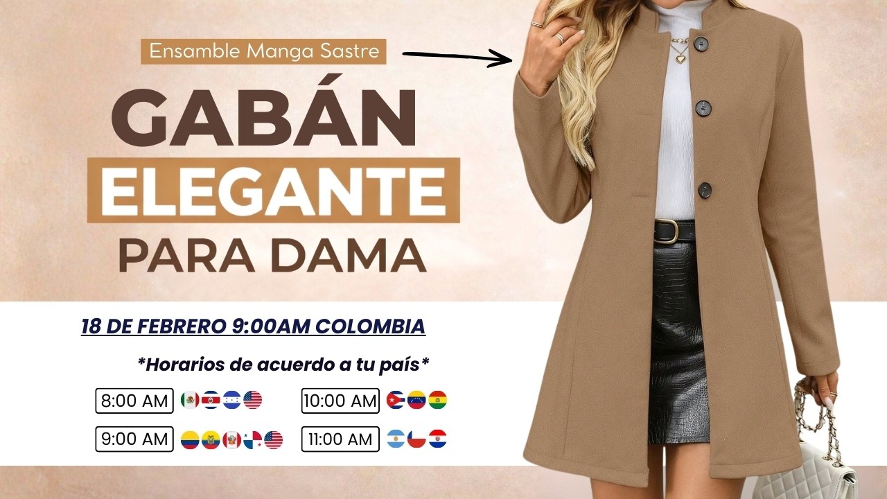 Gabán Elegante | Confección y Ensamble Profesional – Clase 3
