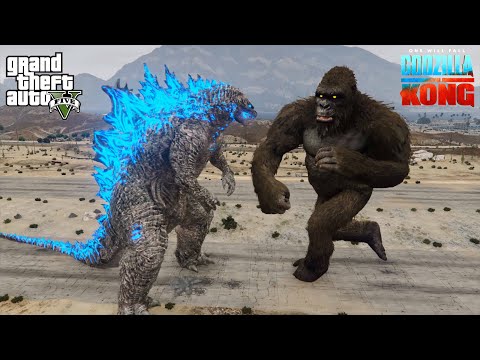 GTA 5 Godzilla Vs Kong Epic Battle 