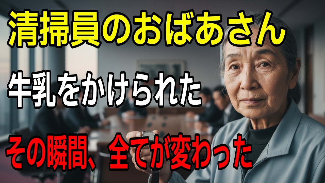 【スカッとドラマ】清掃員に牛乳をかけたその日、会社は静かに崩れ始めた