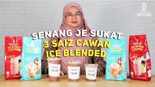 Tips Sukatan Ice Blend Cup 12, 16, 22 Oz  | Measurement For Frappe