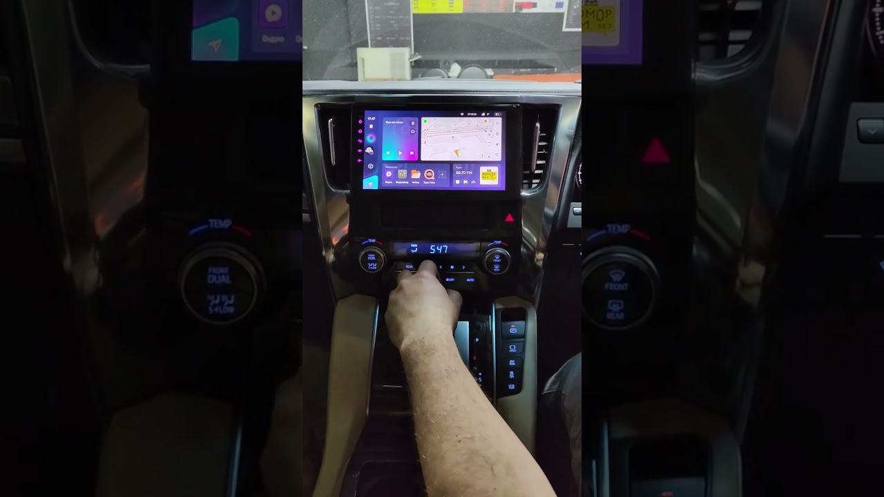 TEYES CC3 360 TOYOTA ALPHARD 2017-2023. Монтаж магнитолы и камер 360.