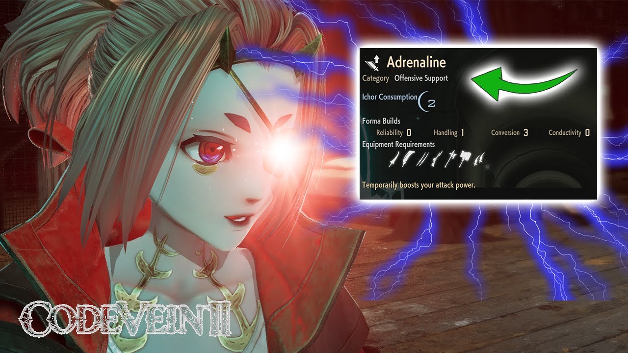 How To Unlock The Adrenaline Ability In Code Vein 2 (Raise Attack Power Up)