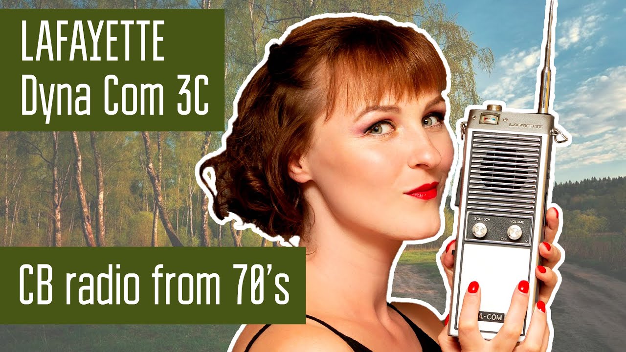Lafayette DynaCom 3C СиБи радиостанция 70х. Кварцевая стабилизация, проверка, внутренности. 27 MHz.