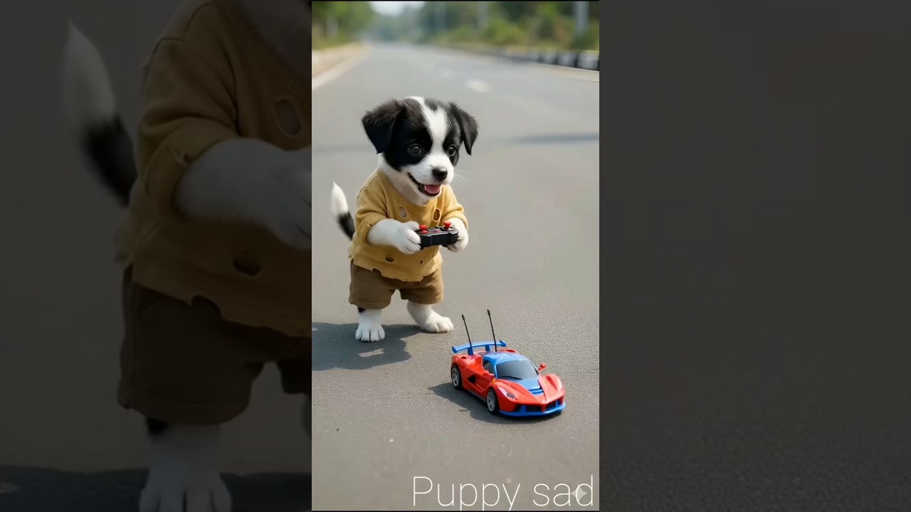 “The Puppy’s Broken Dream 😢🚗 | Emotional 3D Story ”