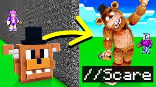 I Cheated with //SCARE in FNAF Build Challenge in Minecraft! screenshot 2