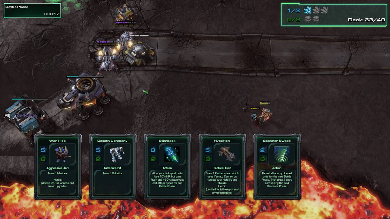 Starcraft 2 Battlefront Card Game LotV Terran Crazy Marine ARMY of death