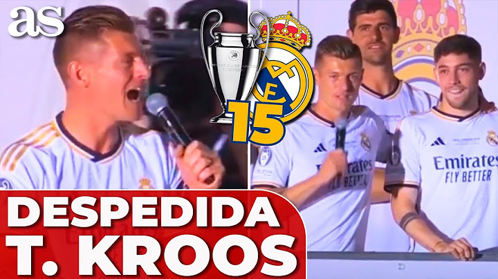 KROOS DESPEDIDA | VALVERDE HEREDA su dorsal 8 en PLENA CIBELES l REAL MADRID