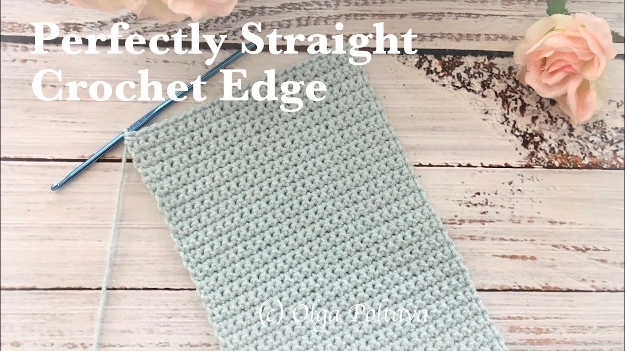 How to make straight edges crocheting with single crochets. Perfectly