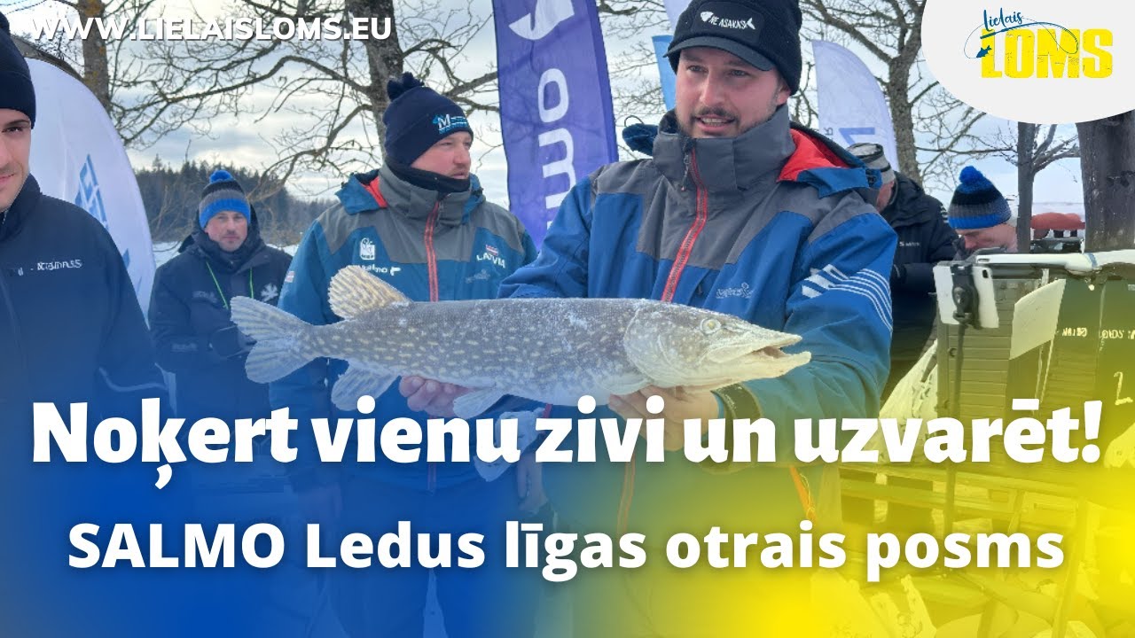 Noķert vienu zivi un uzvarēt! Atskats uz SALMO Ledus līgas otro posmu Alauksta ezerā