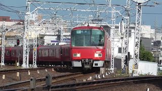 [未更新車重連]名鉄3525F+3527F 802ﾚ快急豊橋 枇杷島分岐点通過