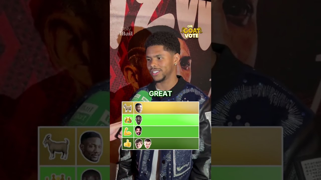 THE GOAT VOTE with Shakur Stevenson 🐐🥊 
