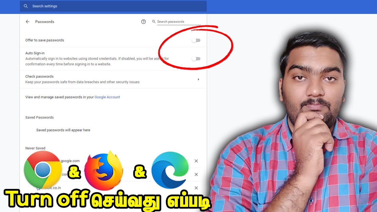 How To Turn Off Built In Password Manager On Your Chrome Firefox And