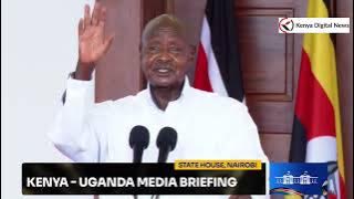 WHAT A MAN!! President Museveni's Great Speech in Kenya after holding talks with President Ruto!!