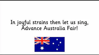 Advance Australia Fair with new "ONE and free' lyrics. Aboriginal version with Didgeridoo Advance Australia Fair with new "ONE and free' lyrics. Aboriginal version with Didgeridoo
